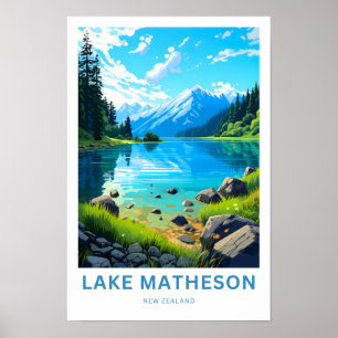 Sjö Matheson New Zealand Travel Print Poster