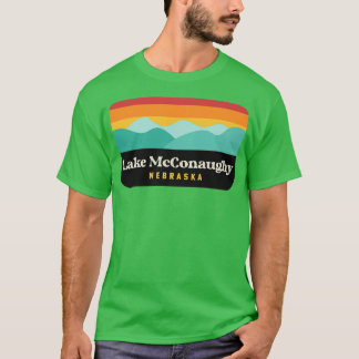 Sjö McConaughy Nebraska Camping Beach Fishing T Shirt