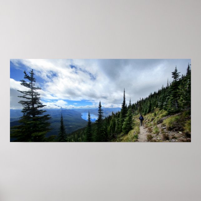 Sjö McDonald från Mt Brown - Glacier National Park Poster (Framsidan)