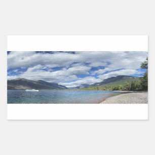 Sjö McDonald - Glacier National Park Rektangulärt Klistermärke