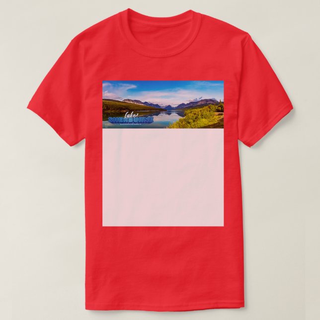 Sjö McDonald Glacier nationalpark T Shirt (Design framsida)