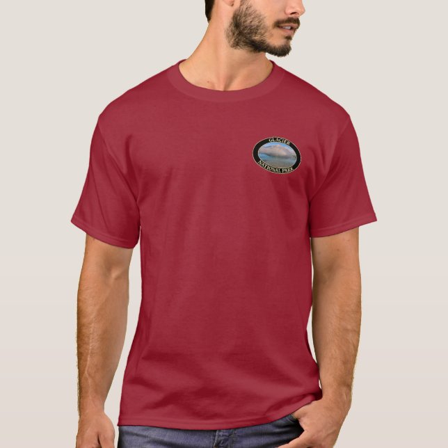 Sjö McDonald vid Glacier National Park i Montana T Shirt (Framsida)