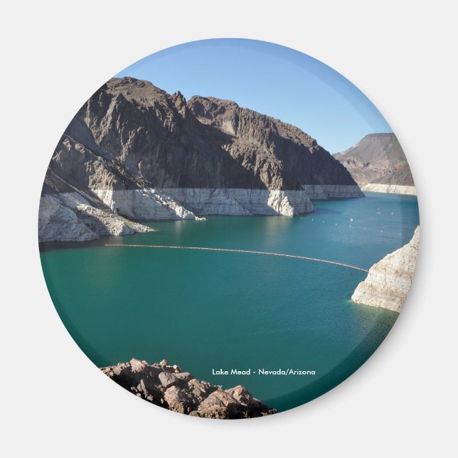 Sjö Mead nära Hoover Dam Magnet (Framsidan)