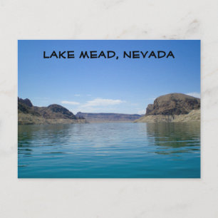 Sjö Mead nära Las Vegas Nevada Vykort