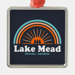 Sjö Mead Nevada Arizona Rainbow Julgransprydnad Metall
