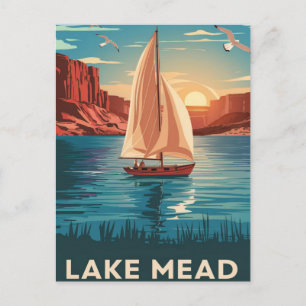 Sjö Mead Nevada, upplevelse av serenitet Vykort