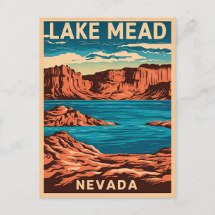 Sjö Mead Nevada Vykort