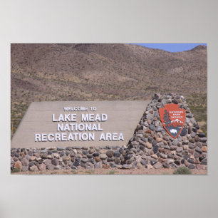 Sjö Meade Recreational Area Sign Poster
