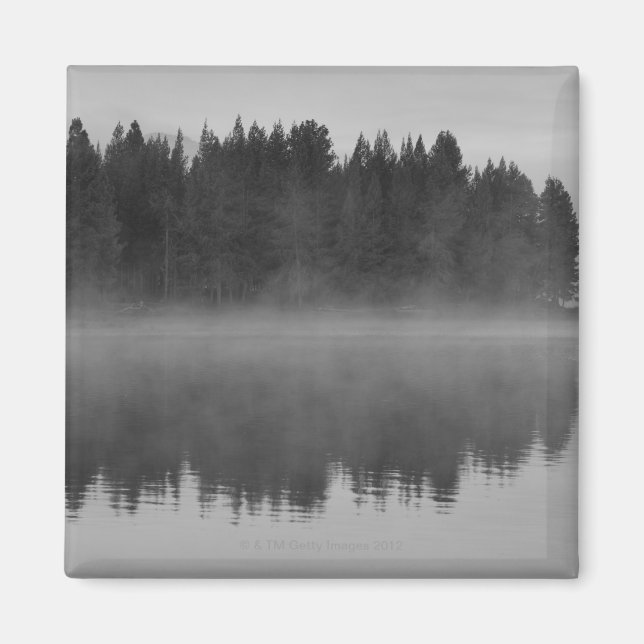 Sjö med dimma, Oregon Magnet (Framsidan)