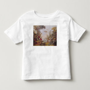 Sjö med gäss, storks, papegojor och herons tee shirt