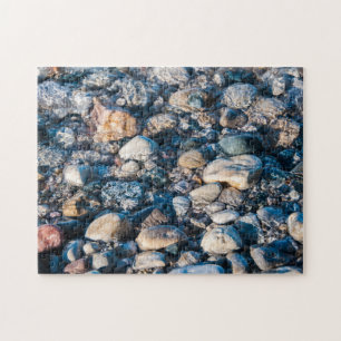 Sjö Michigan Beach Stones Underwate Jigszle Puzzle Pussel