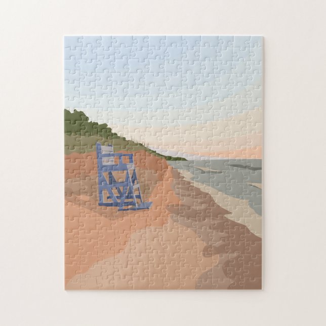 Sjö Michigan Kusten Puzzle Pussel (Vertikal)