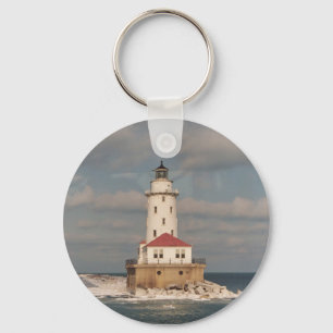 Sjö Michigan Lighthouse Keychain Nyckelring