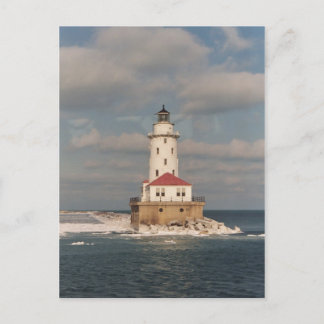 Sjö Michigan Lighthouse Vykort