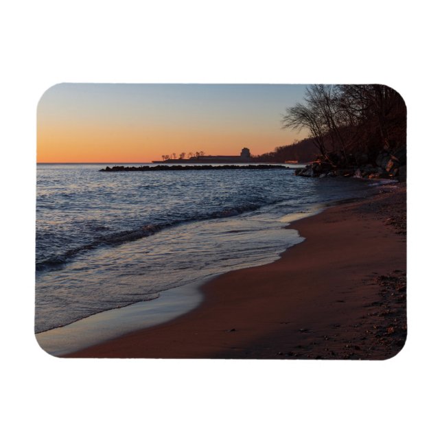 sjö michigan North shore milwaukee vid sommaruppeh Magnet (Horisontell)
