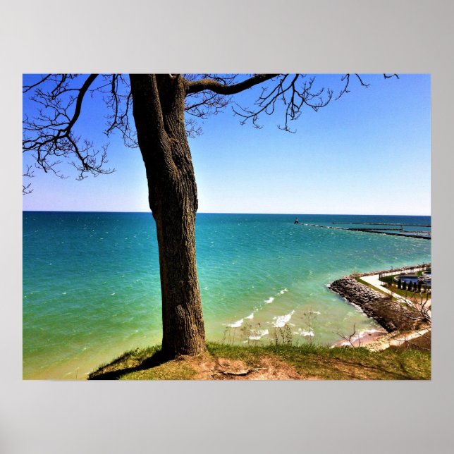 Sjö Michigan, Port Washington, WI Poster (Framsidan)