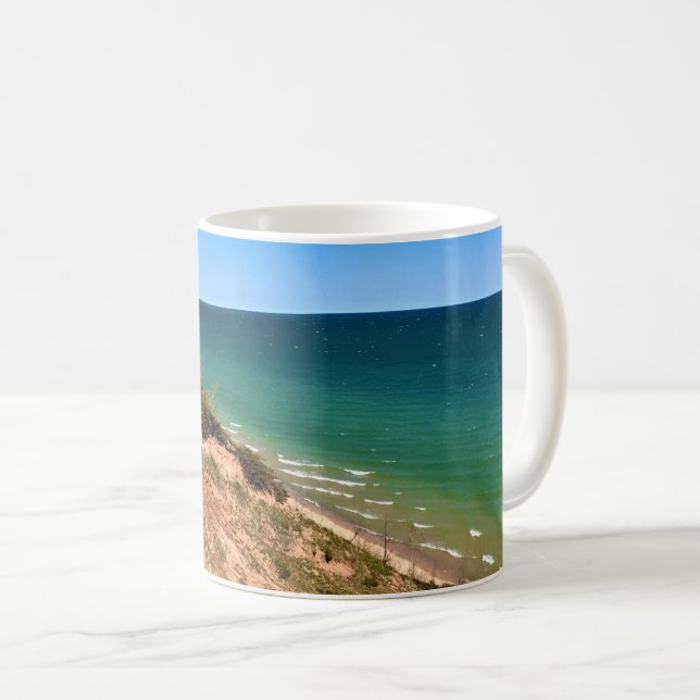 Sjö Michigan, Port Washington, Wisconsin Kaffemugg (Framsida höger)