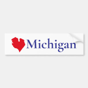 Sjö Michigan - roligt Underbara sjö-staten - humor Bildekal
