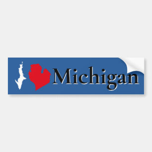Sjö Michigan - roligt Underbara sjö-staten - humor Bildekal