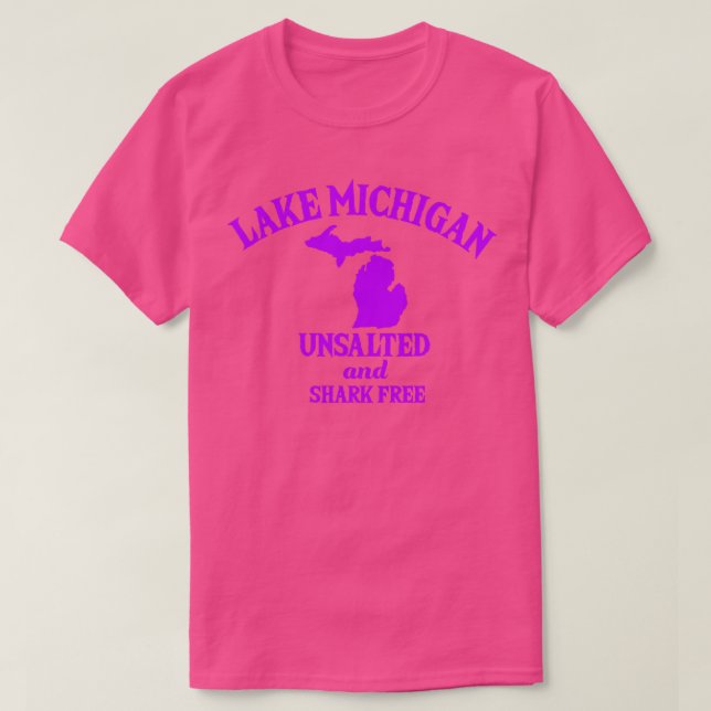 Sjö Michigan Shark-gratisgåvor T Shirt (Design framsida)