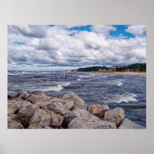 Sjö Michigan Shoreline Poster