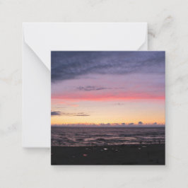 Sjö Michigan Sunset Flat Note Card Anteckningskort