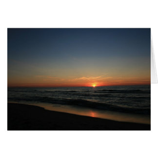 Sjö Michigan Sunset Hälsningskort