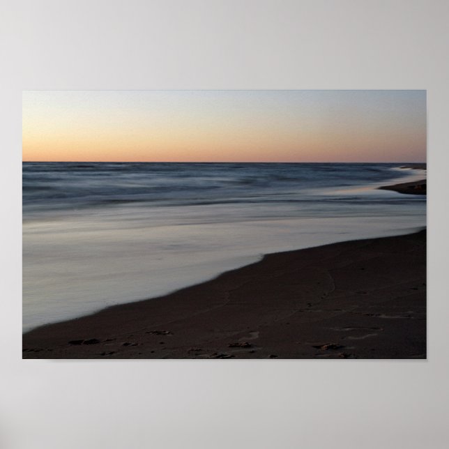 Sjö Michigan Sunset, Mears, Michigan Poster (Framsidan)