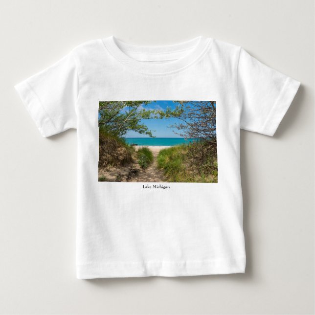 Sjö Michigan Tranquilitet T Shirt (Framsida)