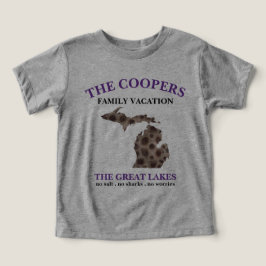 Sjö Michigan Underbar State-familjerester T Shirt