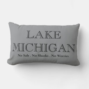 Sjö Michigan Underbara Sjö-staten Lumbarkudde