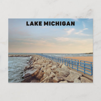 Sjö Michigan-vykort Vykort