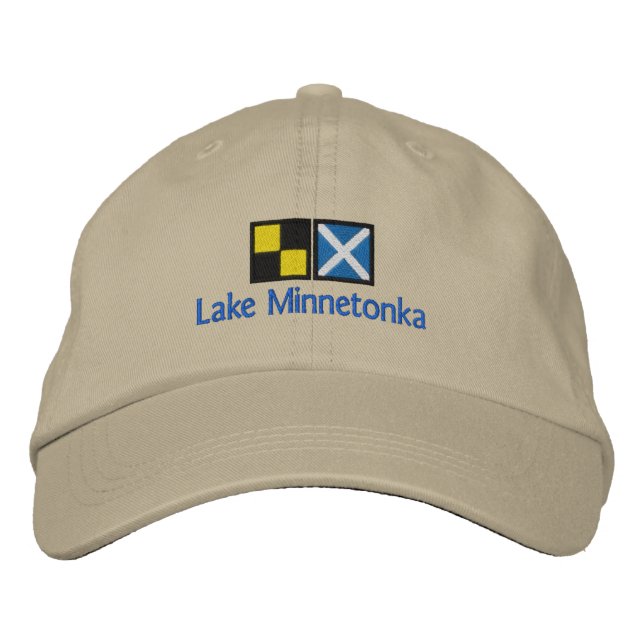 Sjö Minnetonka Hat Broderad Keps (Framsida)