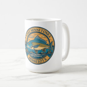 Sjö Minnetonka, Minnesota-fiske och båt Kaffemugg