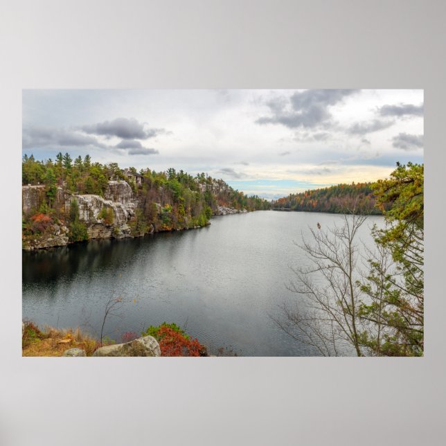 Sjö Minnewaska Panorama Poster (Framsidan)