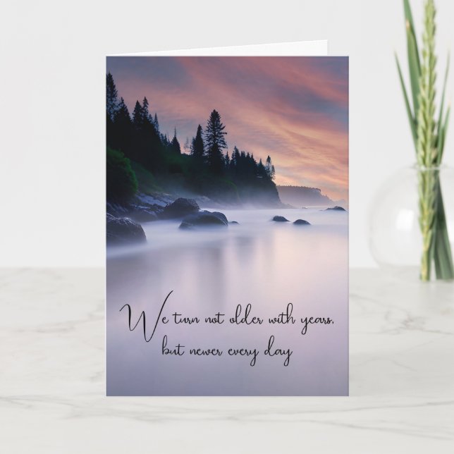 Sjö Mist Birthday Kort (Framsida)