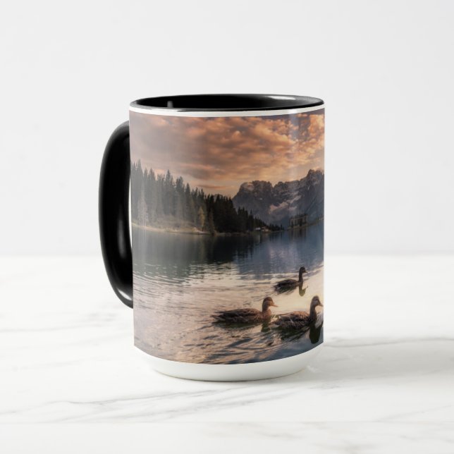 Sjö Misurina|Dolomites, Italien Mugg (Framsida vänster)