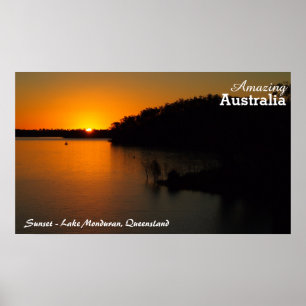 Sjö Monduran sunset poster