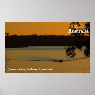 Sjö Monduran sunset poster