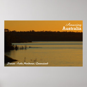 Sjö Monduran sunset poster