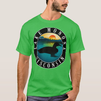 Sjö Monona Wisconsin Loon T Shirt