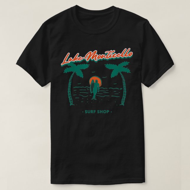 Sjö Monticello Surfa Shop T Shirt (Design framsida)