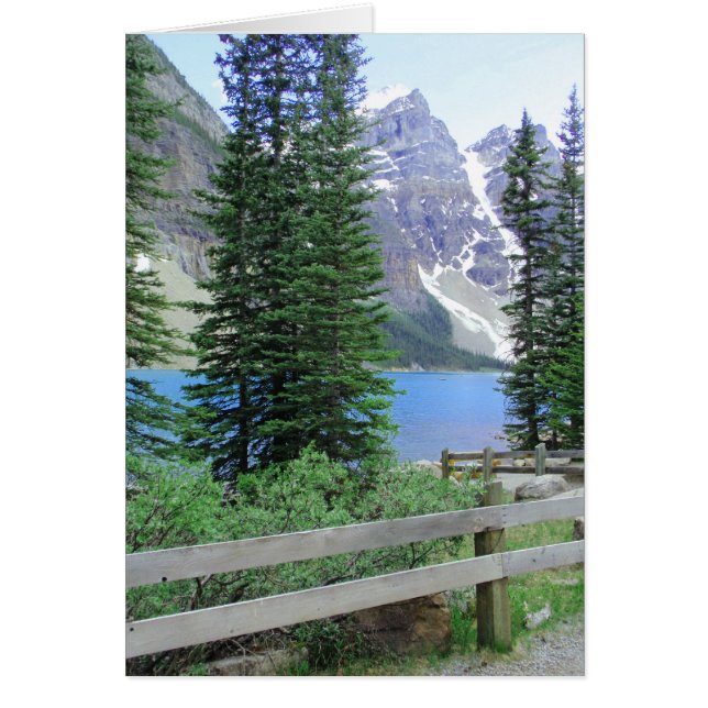 Sjö Moraine Hälsningskort (Framsidan)