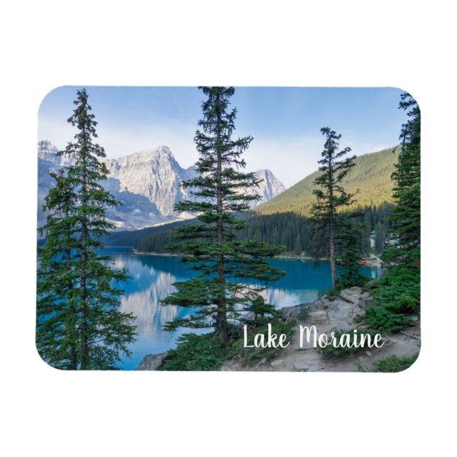 Sjö Moraine i Banff Canada Magnet (Horisontell)