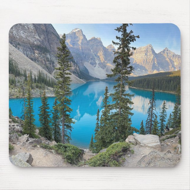 Sjö Moraine i Banff Canada Musmatta (Framsidan)