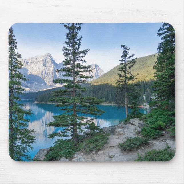 Sjö Moraine i Banff Canada Musmatta (Framsidan)
