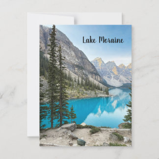 Sjö Moraine i Banff Canada Vykort