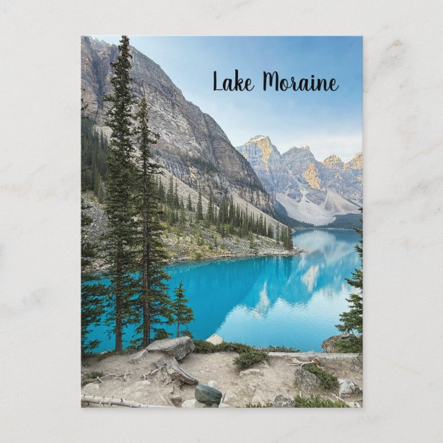 Sjö Moraine i Banff Canada Vykort (Framsida)