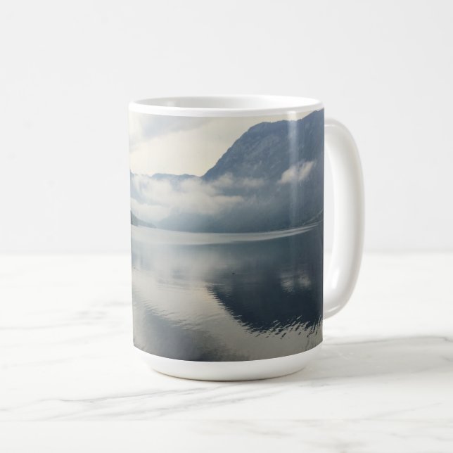 Sjö Mountain Cloud Landcape Photography Slovenque Kaffemugg (Framsida höger)