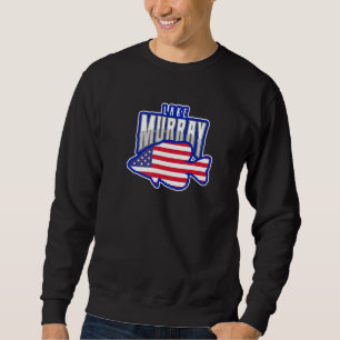 Sjö Murray Crappie Fishing USA flagga Lång Ärmad Tröja